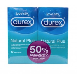 Durex NATURAL PLUS Pack 2 x...