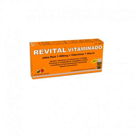 Revital Jalea real vitaminado, 20 ampollas